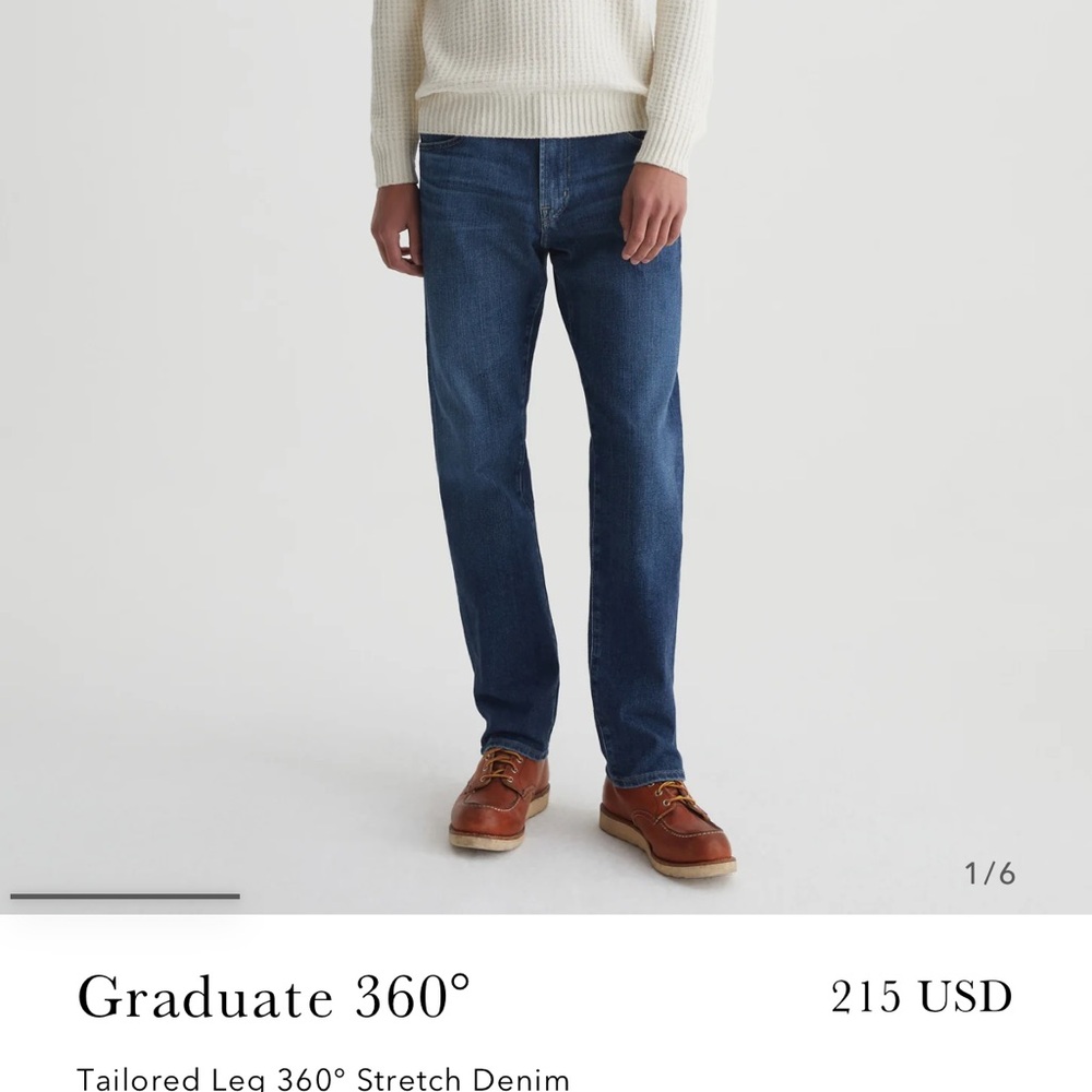 Ag Adriano Goldschmied Relaxed Blue Jeans